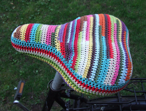 Motorcycle Seat Covers That Have a Really Soft Area to Sit on Because They are Yarn and Not Really for Motorcycles